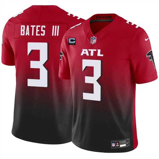 Men's Atlanta Falcons #3 Jessie Bates III Red Black 2024 F.U.S.E With 3-Star C Patch Vapor Untouchable Limited Stitched Jersey Dzhi,We sell and wholesale Men's Atlanta Falcons #3 Jessie Bates III Red Black 2024 F.U.S.E With 3-Star C Patch Vapor Untouchable Limited Stitched Jersey Dzhi on line form chian!